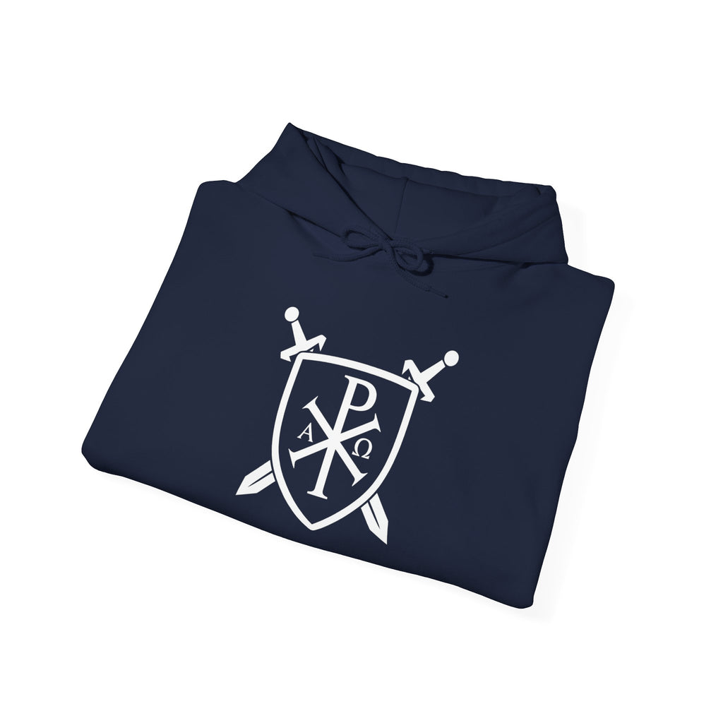 Pi Chi Rho Swords and Shield Crest Pull Over Hoodie Sweatshirt