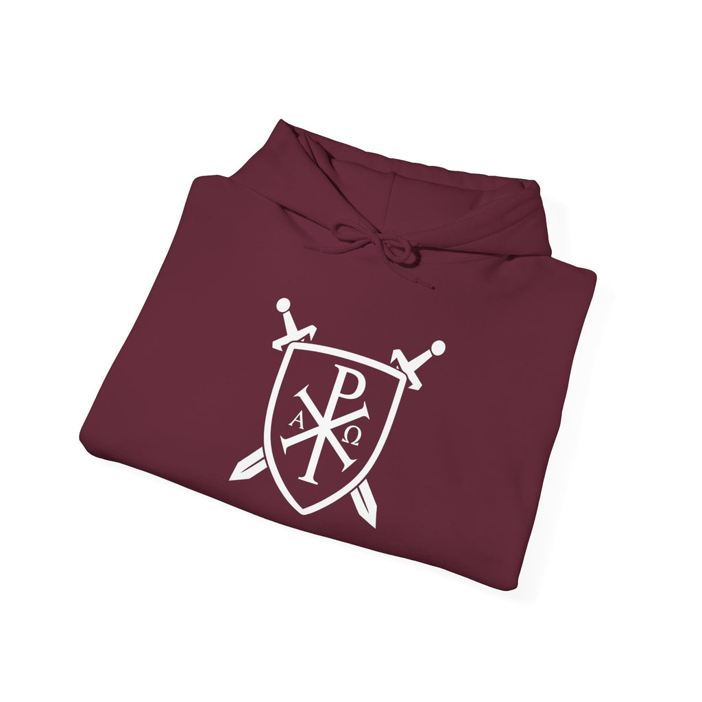 Pi Chi Rho Swords and Shield Crest Pull Over Hoodie Sweatshirt