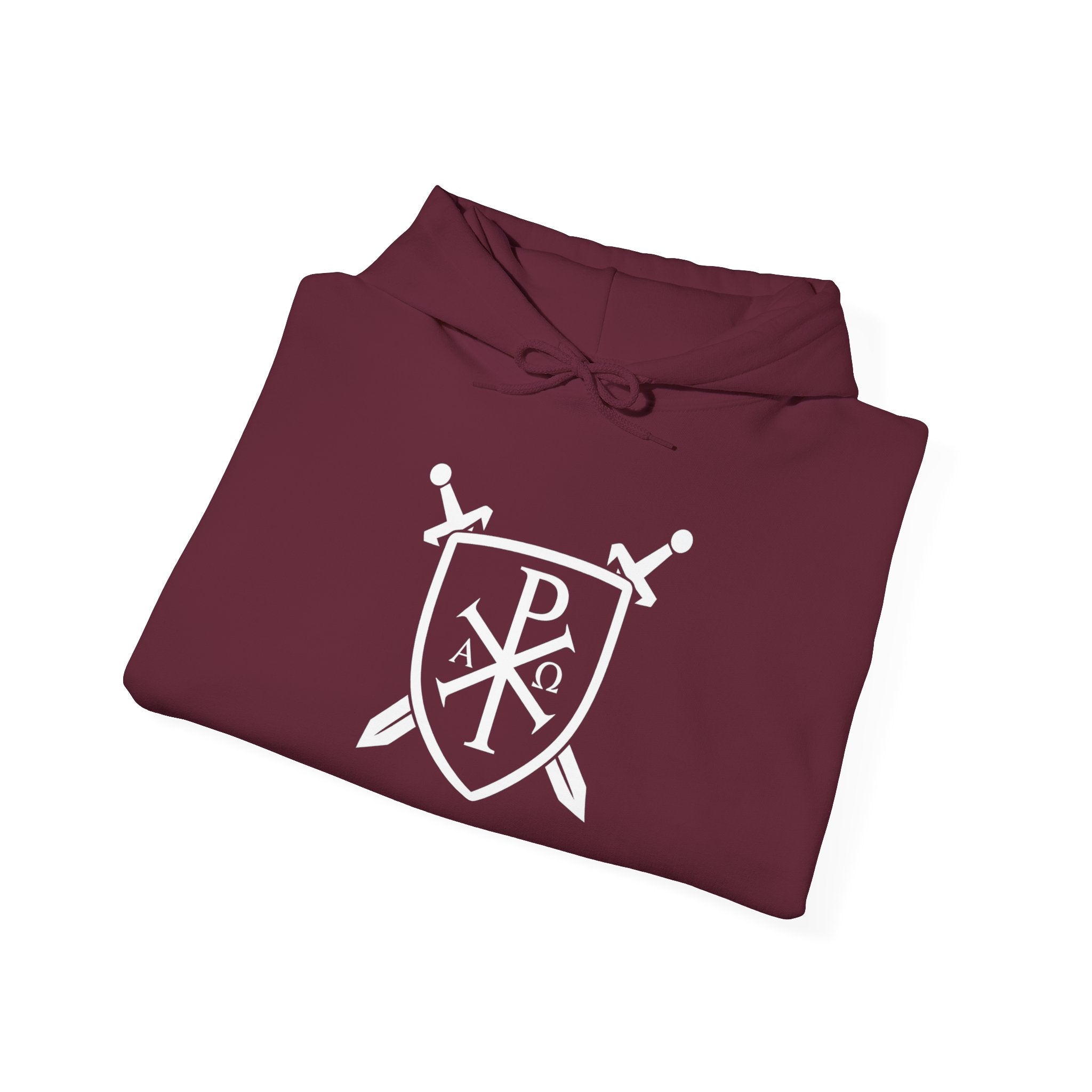 Pi Chi Rho Swords and Shield Crest Pull Over Hoodie Sweatshirt