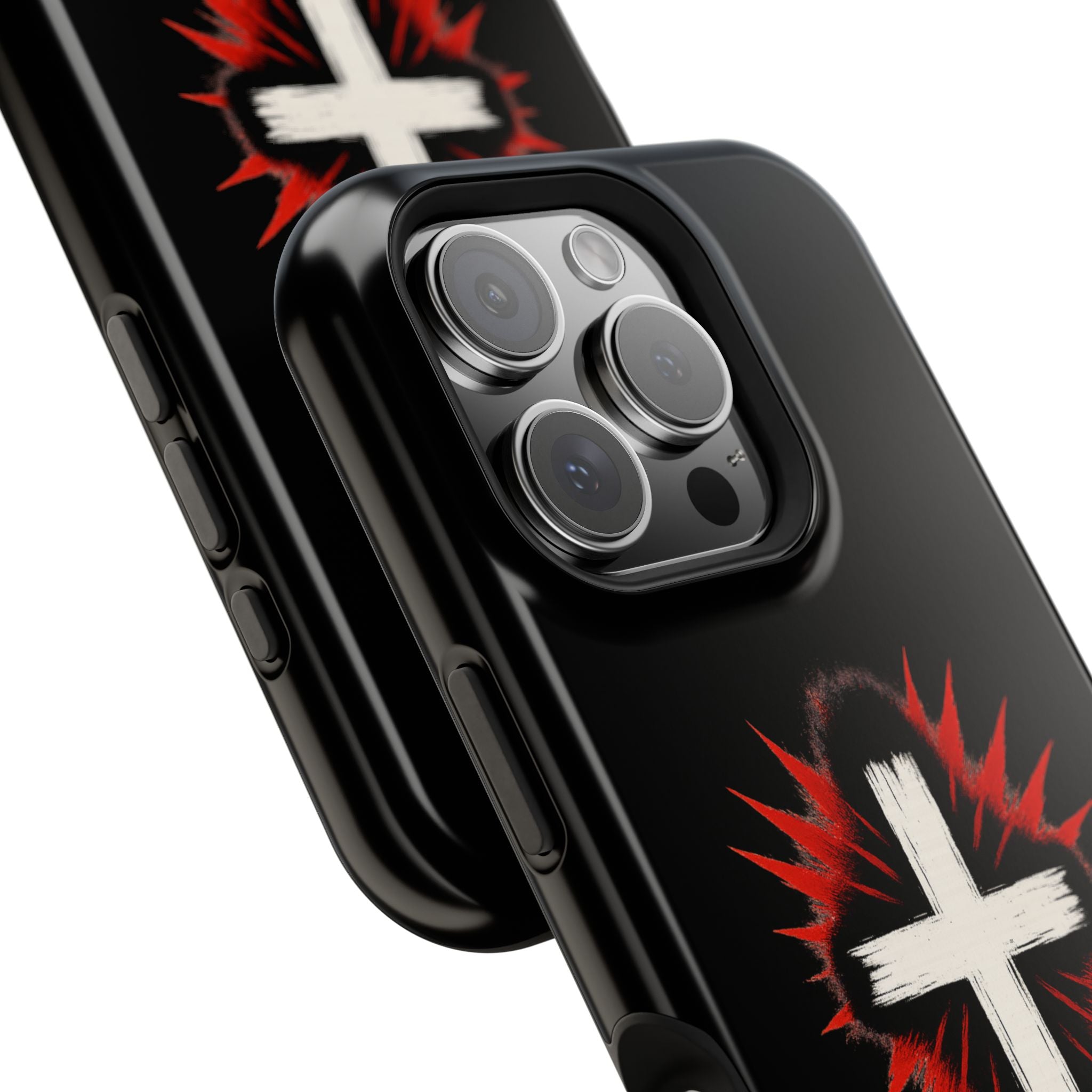 Crucifix Magnetic Impact Resistant Phone Case