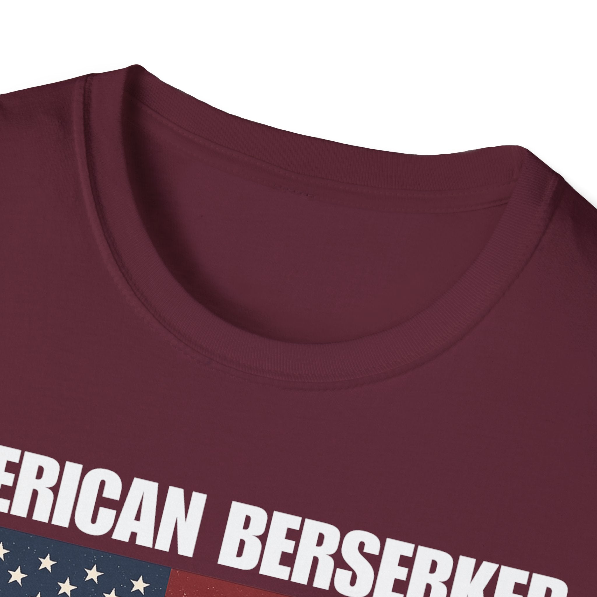 Bold American Berserker Graphic Softstyle Cotton T-Shirt