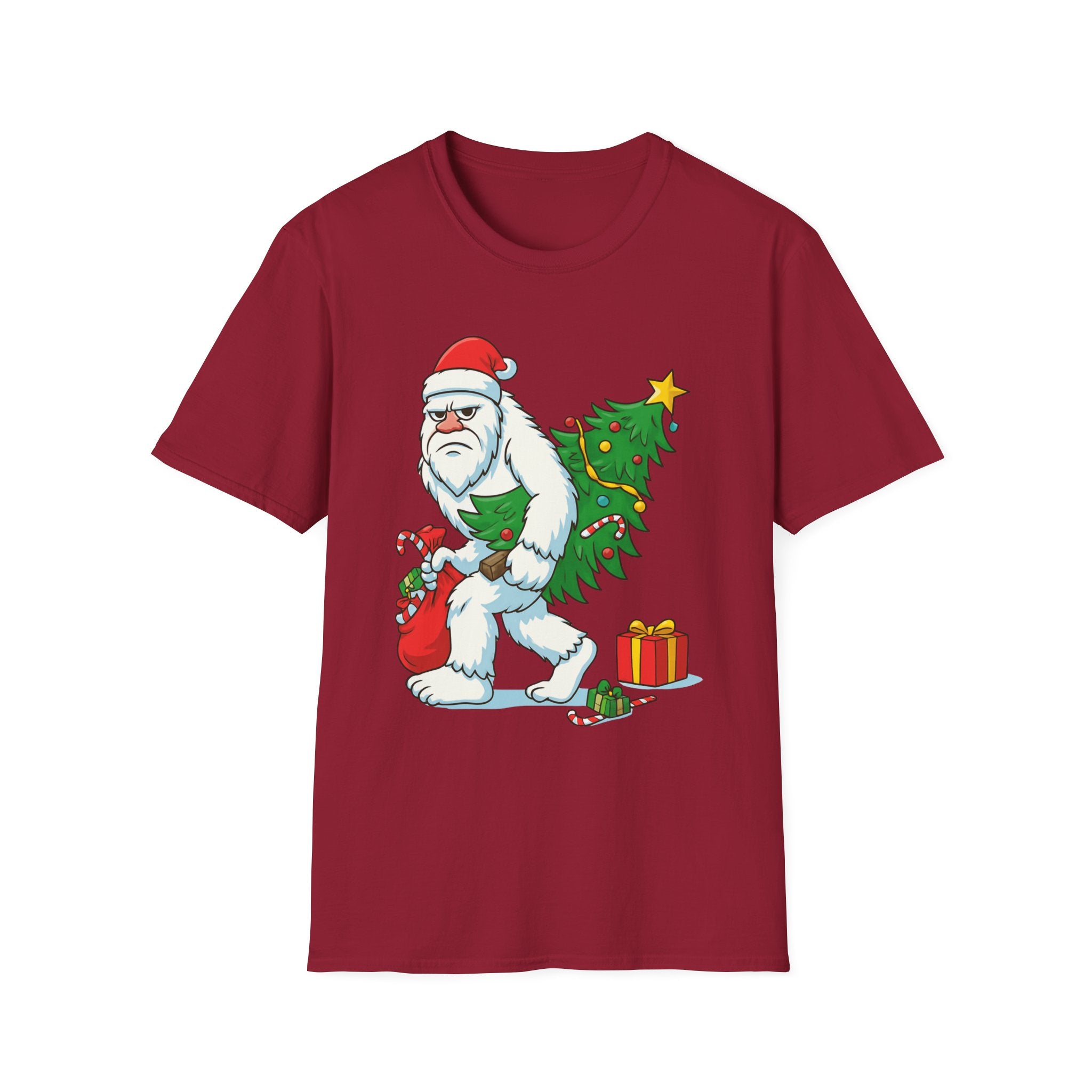 Yeti Stole Christmas T-Shirt | Funny Holiday Tee | Festive Unisex Cotton Shirt