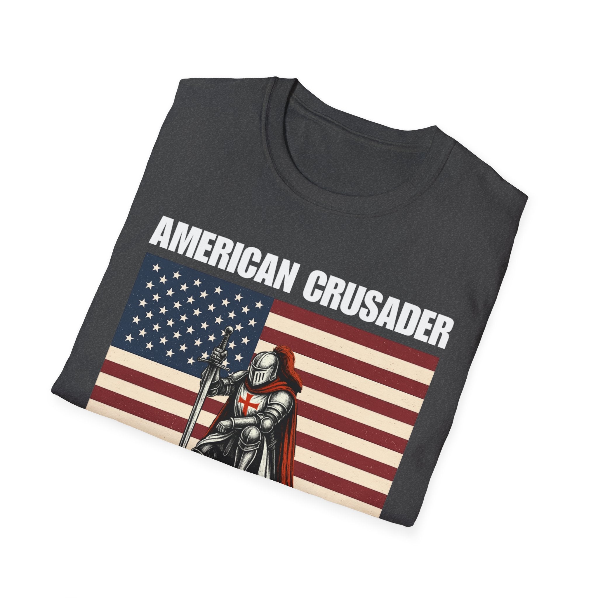 American Crusader Alt Color Design Softstyle Cotton T-Shirt