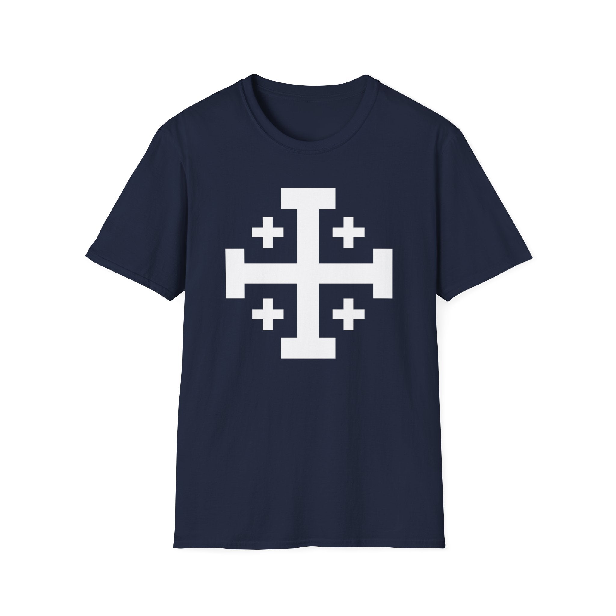 Cross of Jerusalem White Design Softstyle T-Shirt