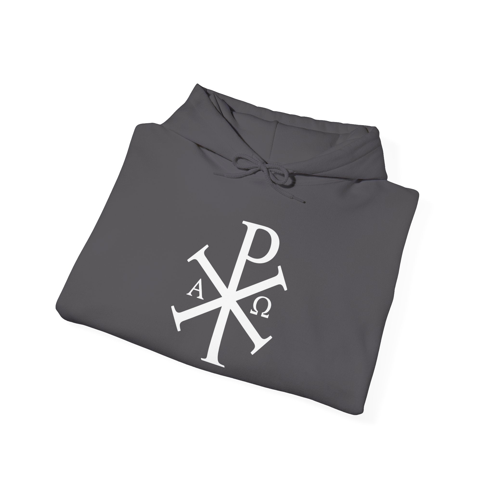 Pi Chi Rho White Design Graphic Pull Over Hoodie Sweatshirt