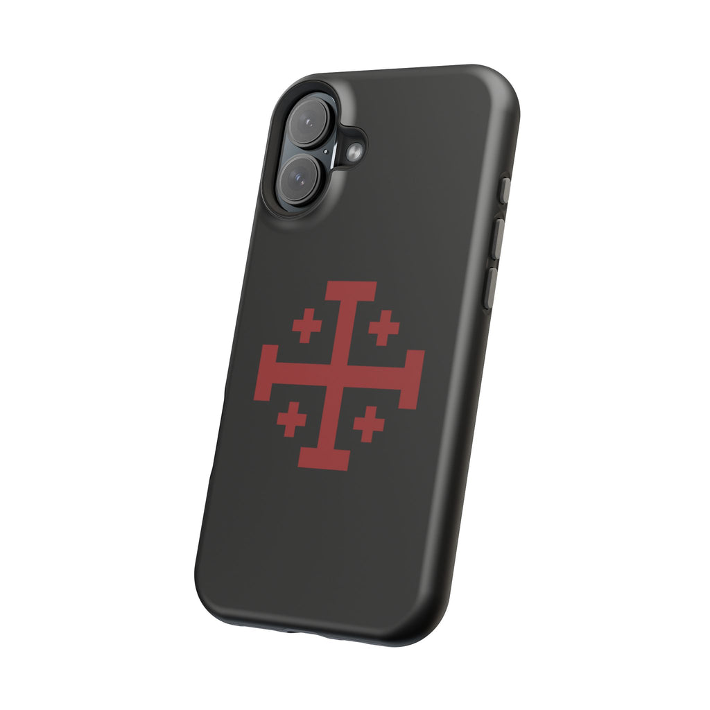 Cross Of Jerusalem Red Design Magnetic Impact-Resistant Cases