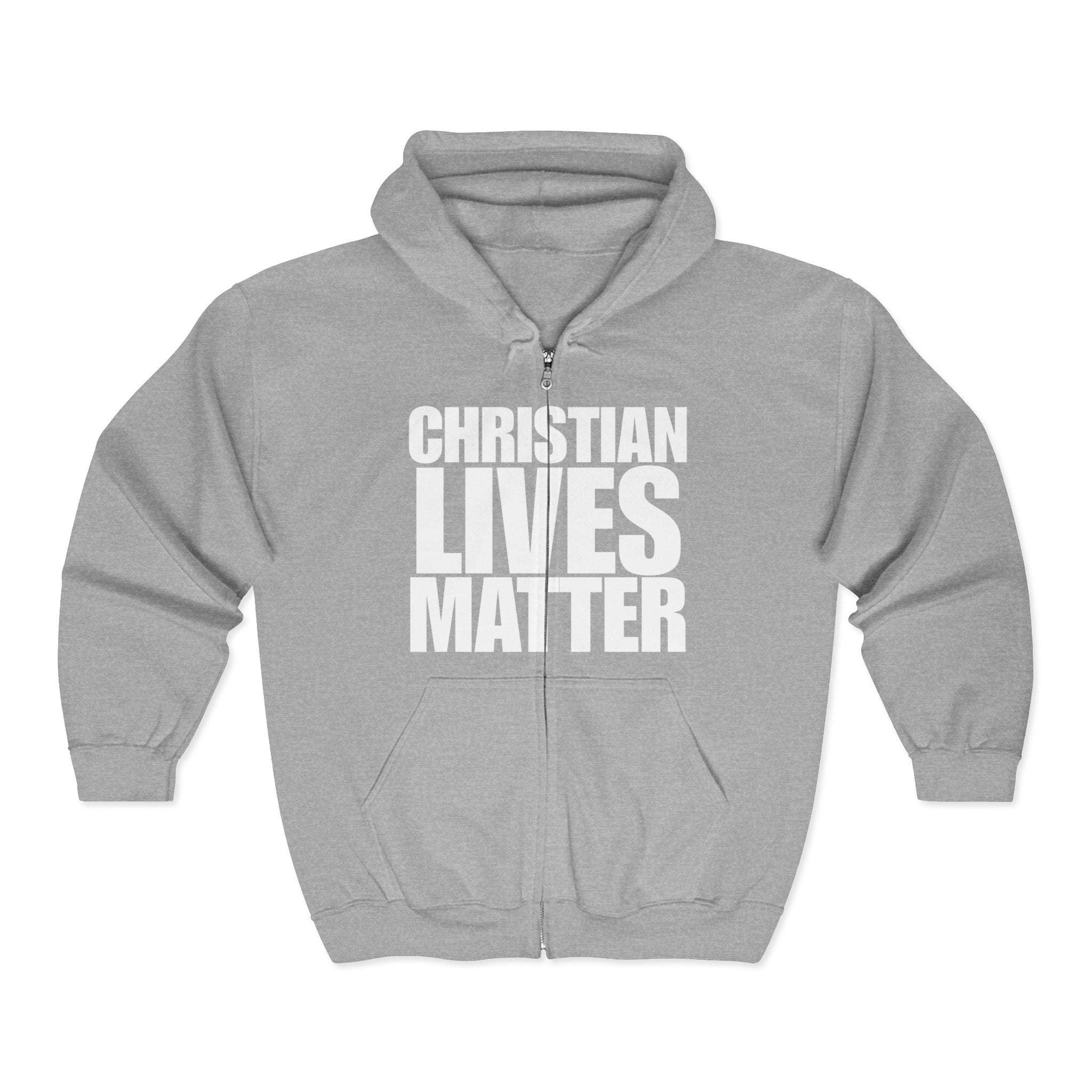 Christian Lives Matter Full Zip Hoodie Sweatshirt