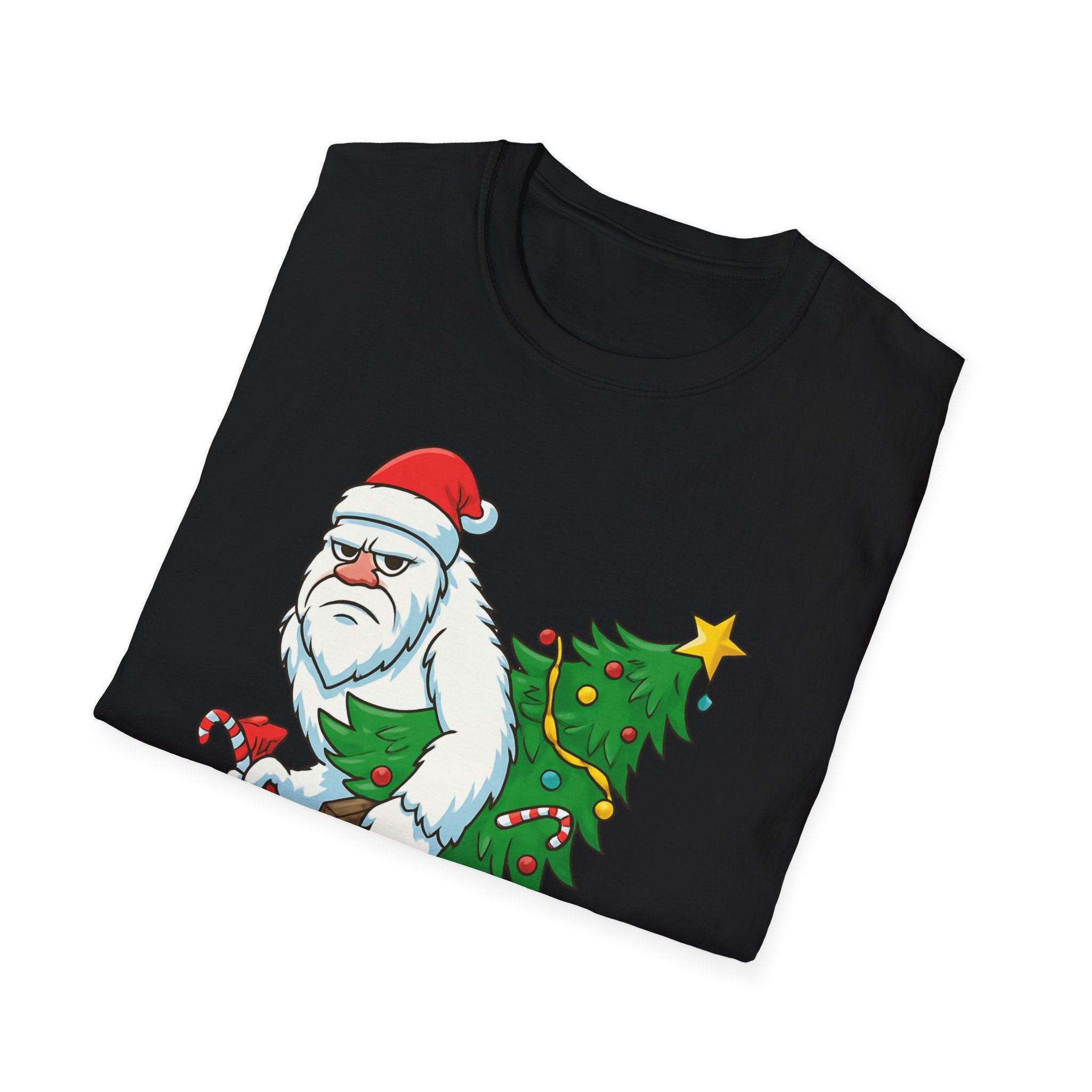 Yeti Stole Christmas T-Shirt | Funny Holiday Tee | Festive Unisex Cotton Shirt