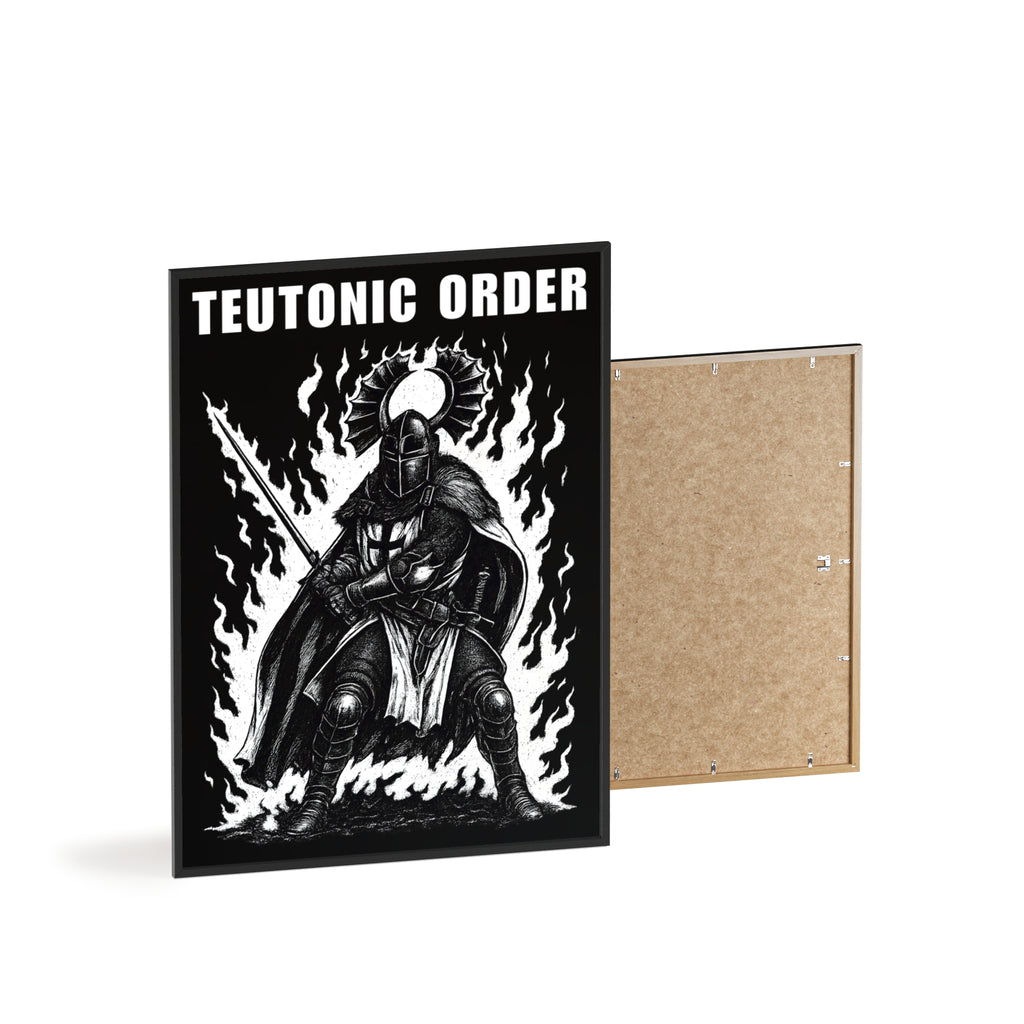 Teutonic Order Crusader Knight Art Print Frame
