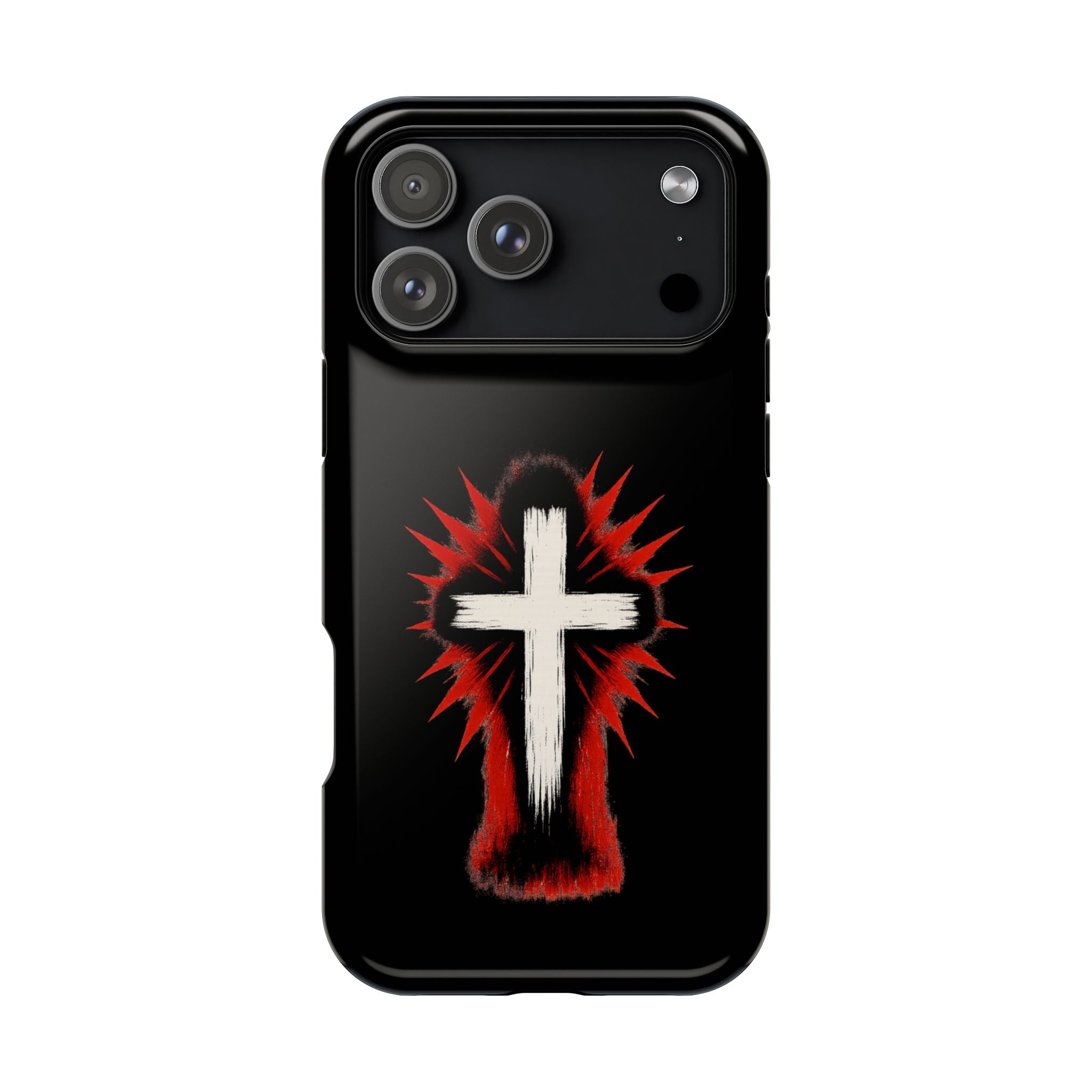 Crucifix Magnetic Impact Resistant Phone Case