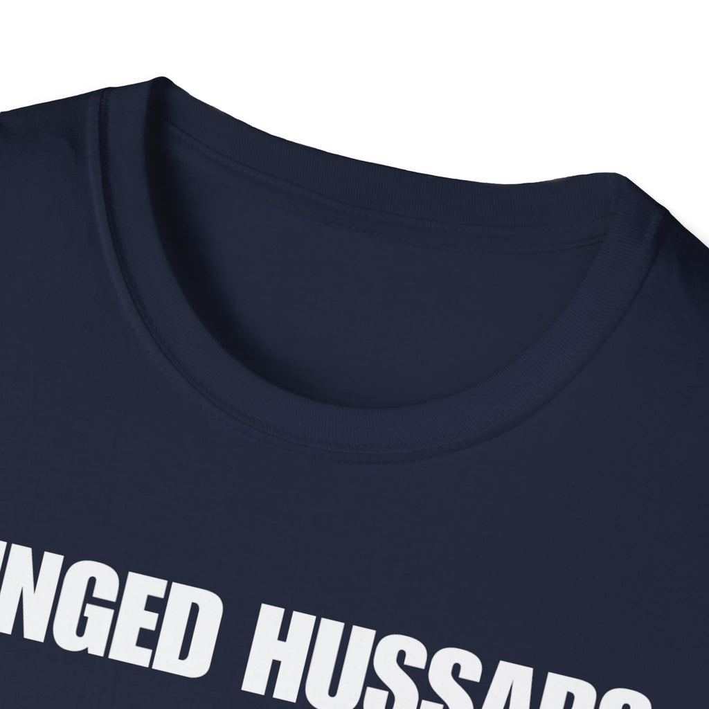 Winged Hussar White Design Softstyle Cotton T-Shirt