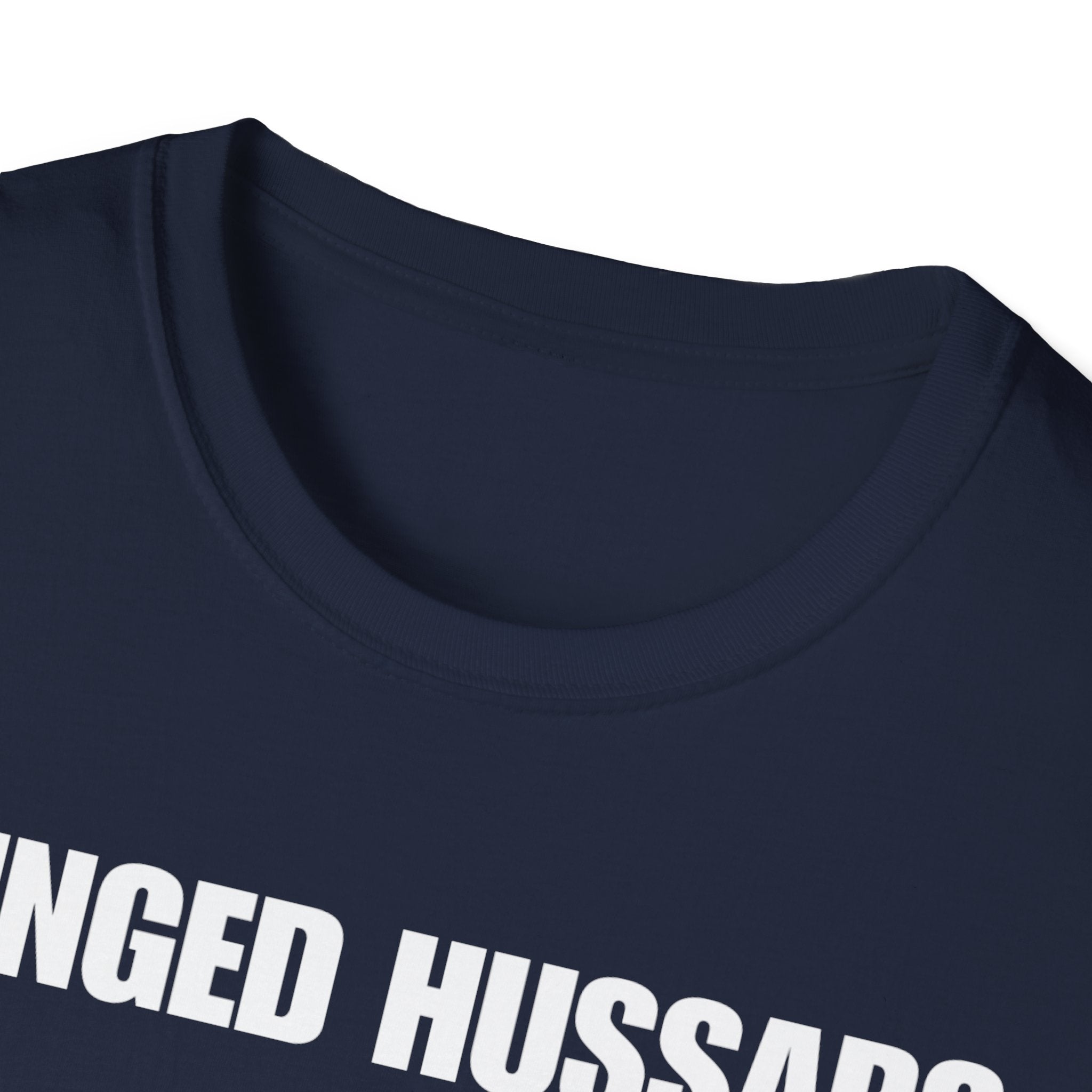 Winged Hussar White Design Softstyle Cotton T-Shirt