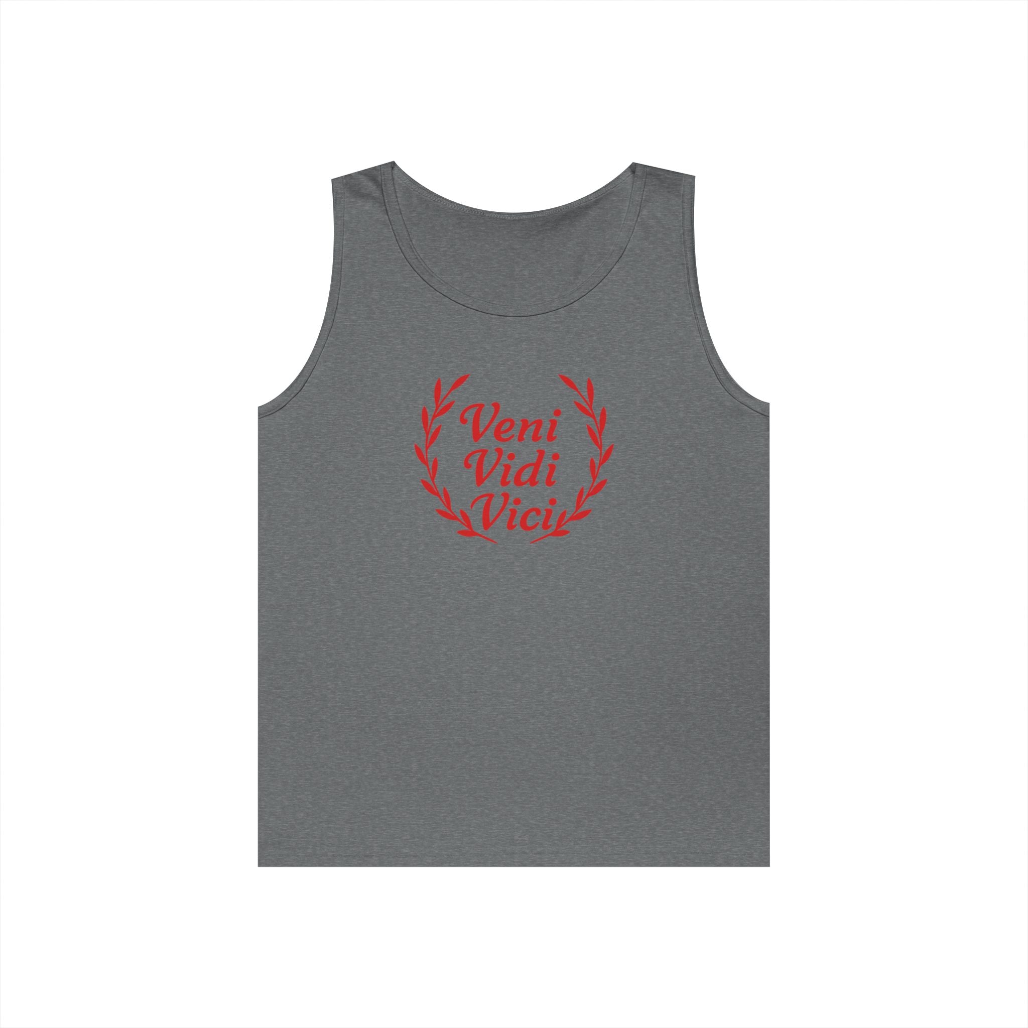 Veni Vidi Vici Light Red Design Unisex Heavy Cotton Tank Top