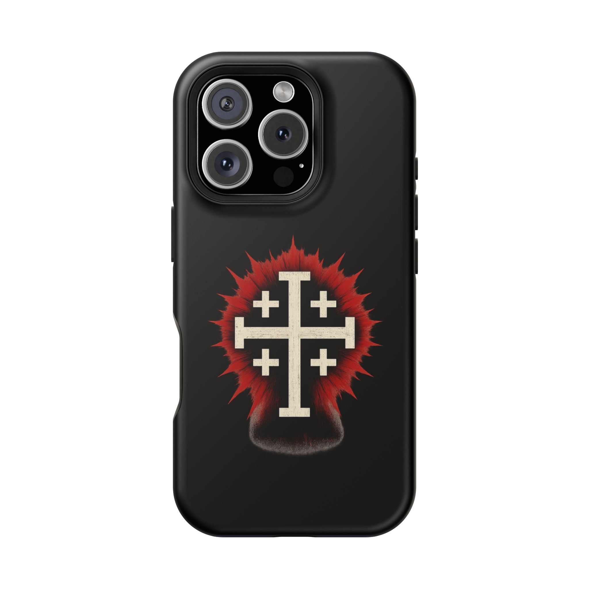 Cross Graphic Impact-Resistant Magnetic Phone Case
