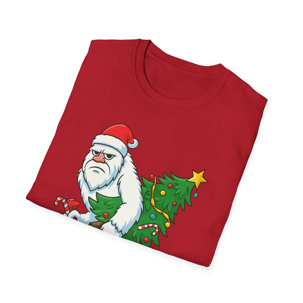 Yeti Stole Christmas T-Shirt | Funny Holiday Tee | Festive Unisex Cotton Shirt