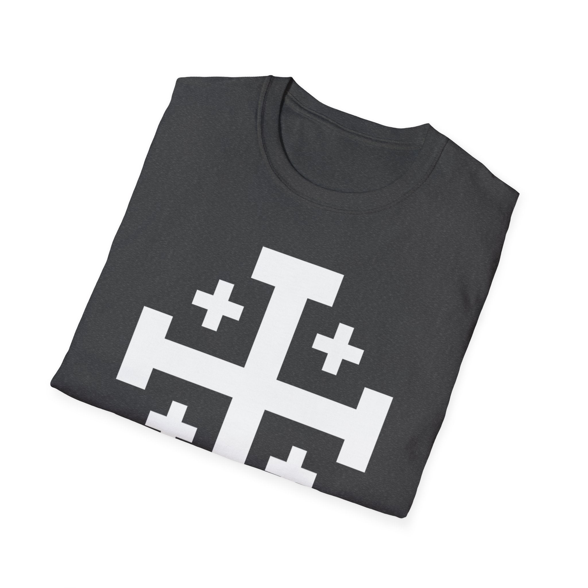 Cross of Jerusalem White Design Softstyle T-Shirt