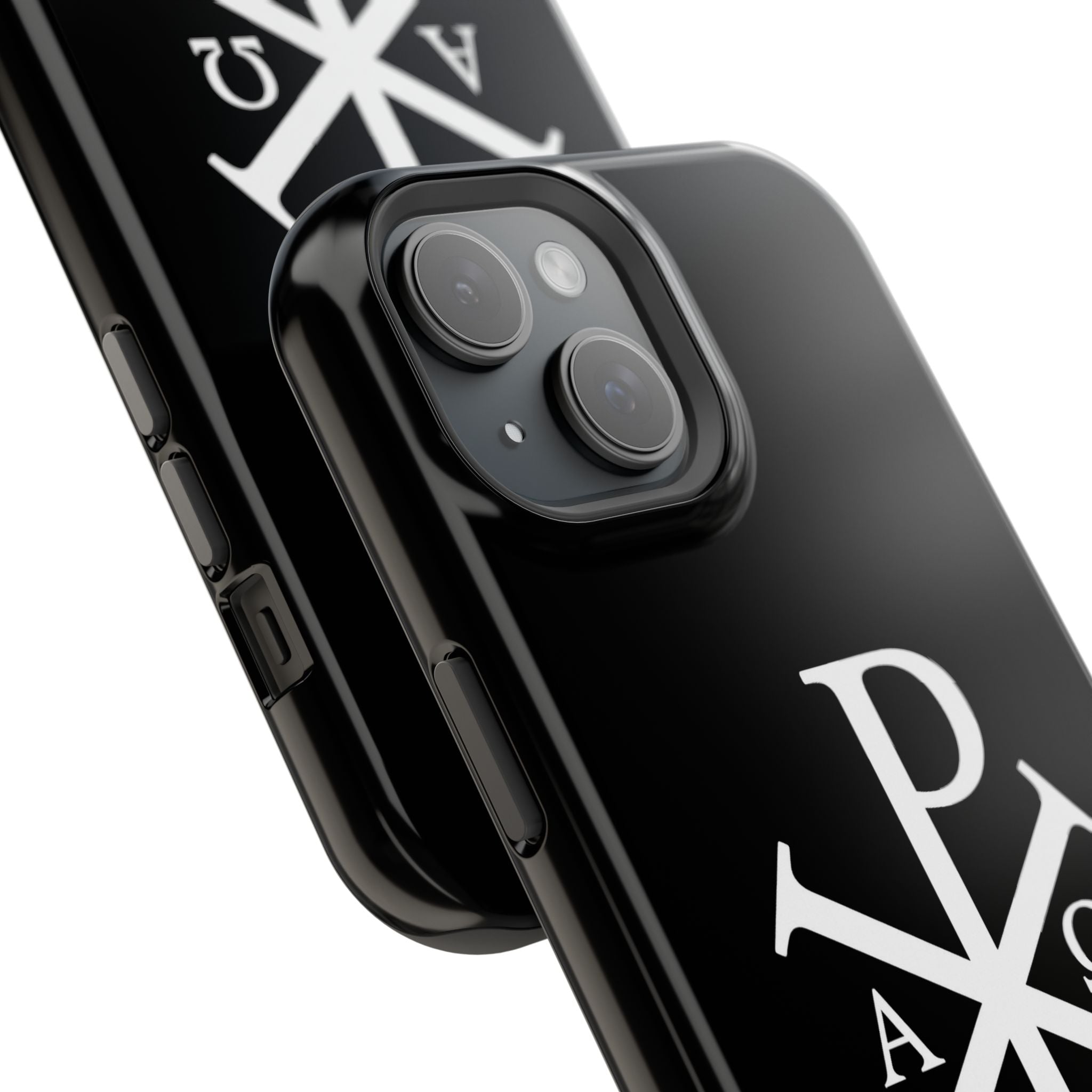 Pi Chi Rho White Design Magnetic Impact-Resistant Cases