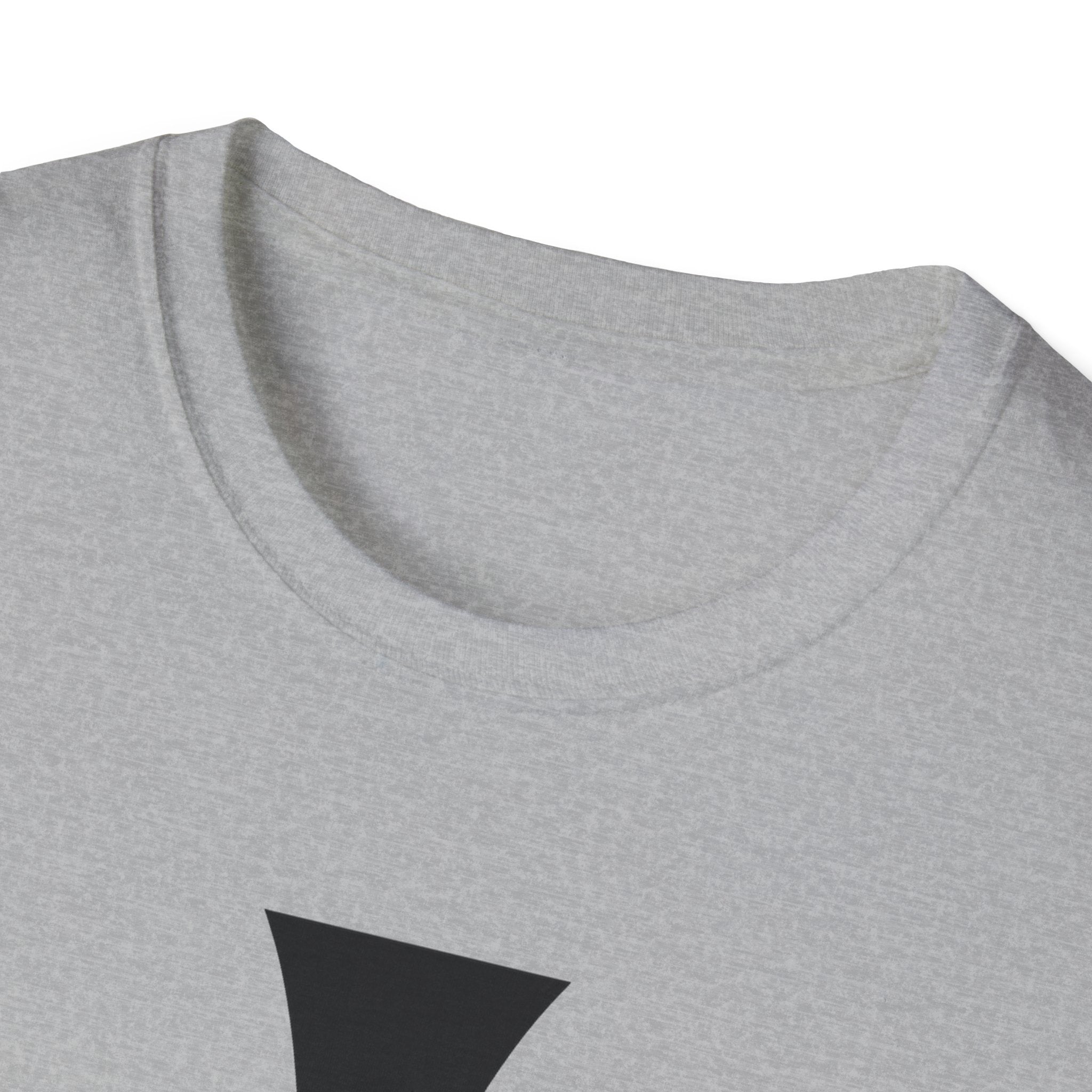 Teutonic Cross Black Design Softstyle Cotton T-Shirt