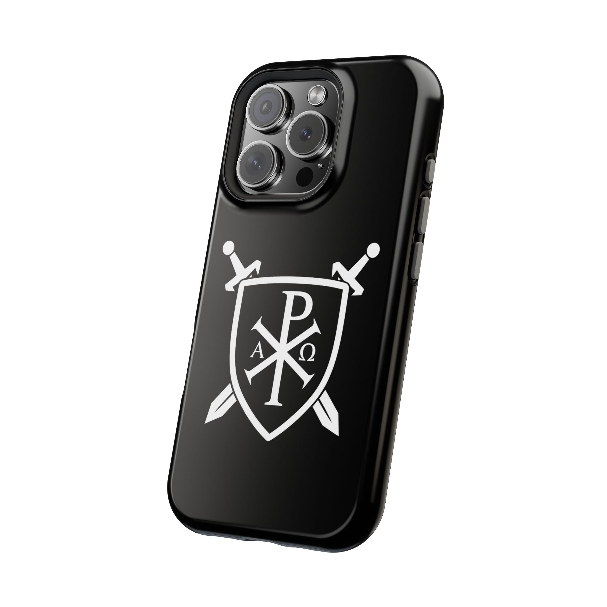 Swords and Shield Pi Chi Rho Graphic Design Magnetic Impact-Resistant Cases