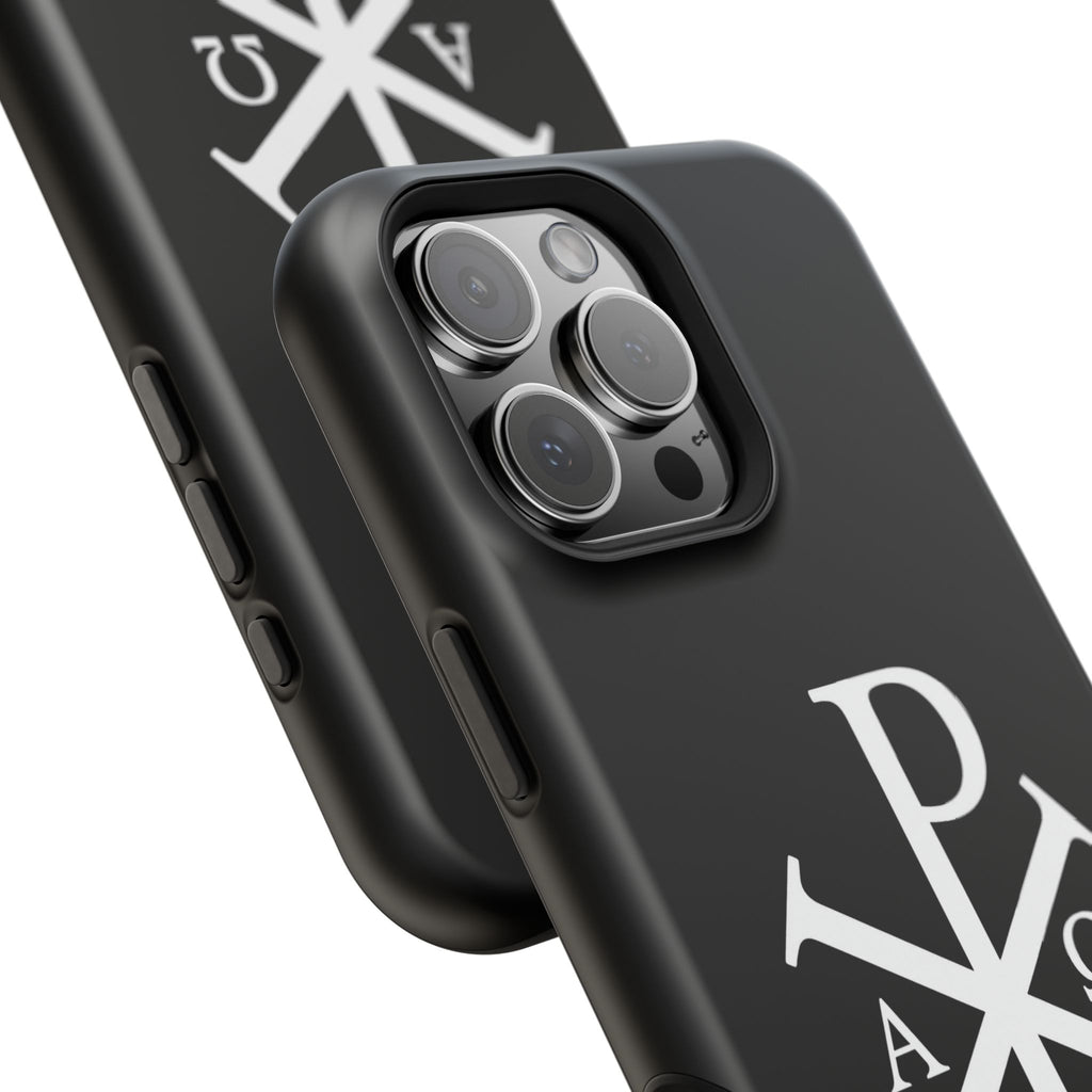 Pi Chi Rho White Design Magnetic Impact-Resistant Cases