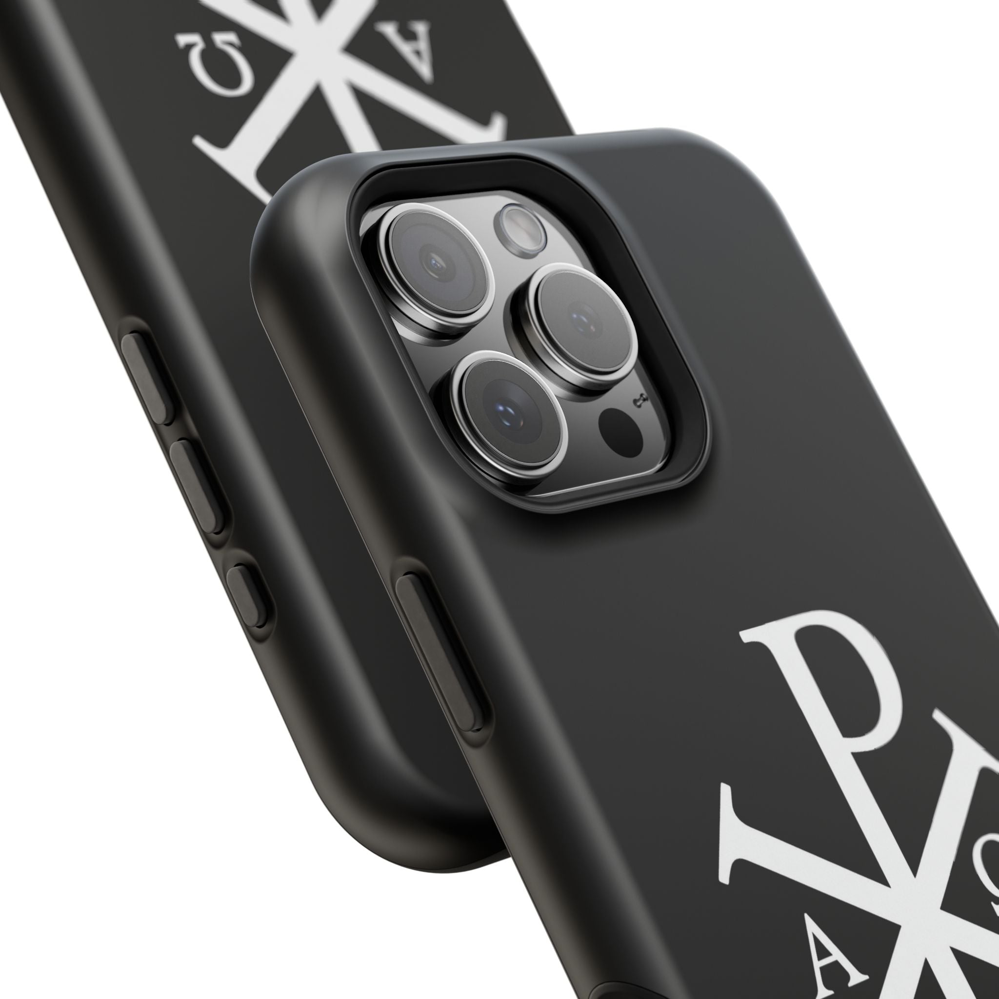 Pi Chi Rho White Design Magnetic Impact-Resistant Cases