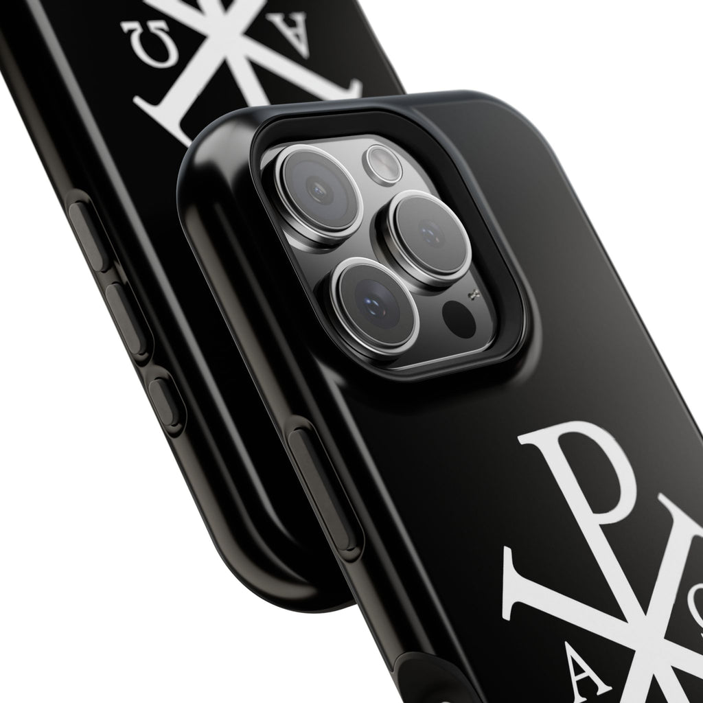 Pi Chi Rho White Design Magnetic Impact-Resistant Cases