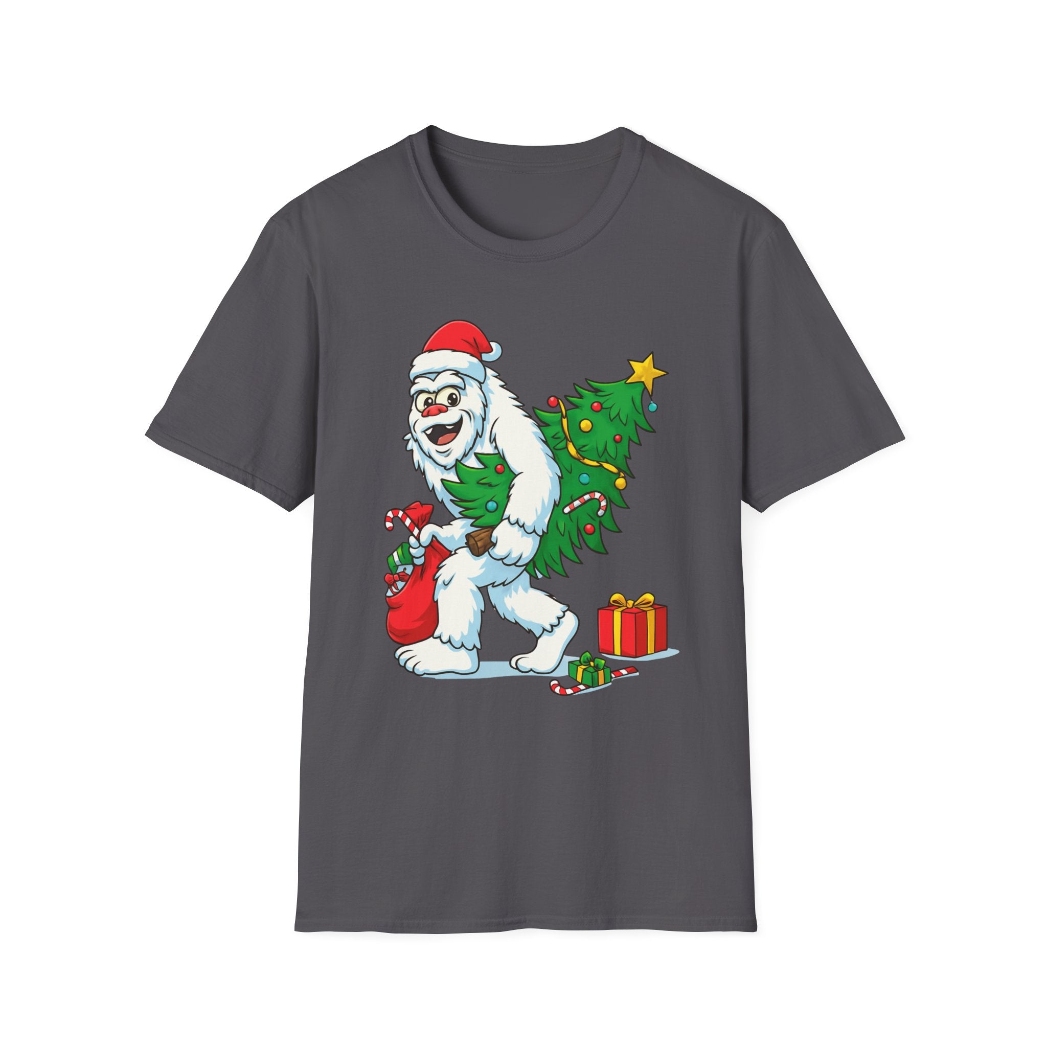 Yeti Stole Christmas T-Shirt | Funny Holiday Tee | Festive Unisex Cotton Shirt