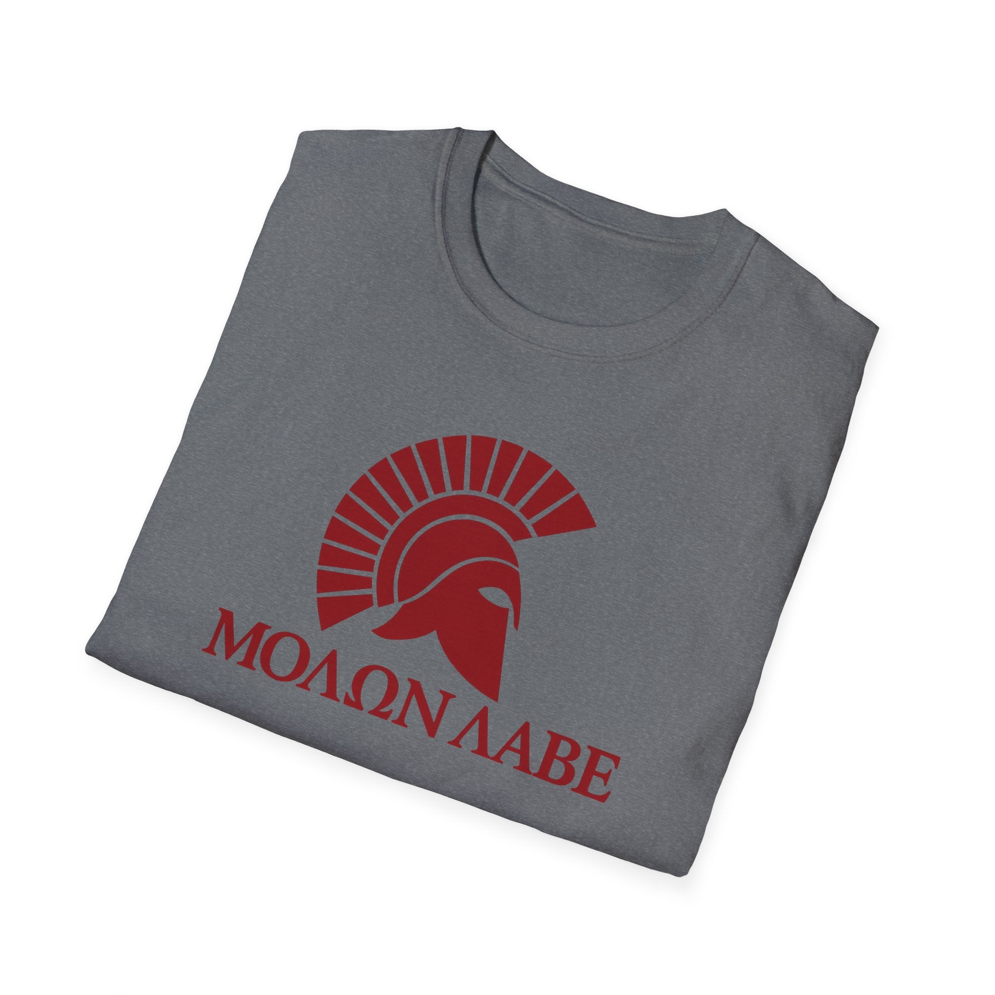 Molon Labe "Come and Take It!" in Greek Black Design Softstyle Cotton T-Shirt Softstyle Cotton T-Shirt