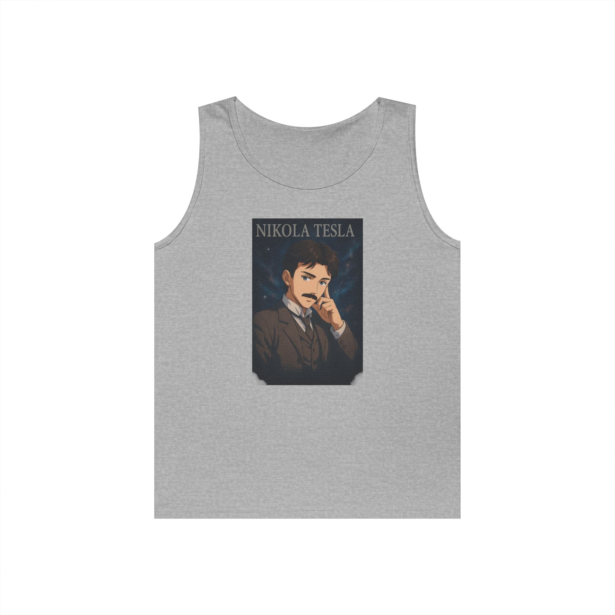 Nikola Tesla Unisex Heavy Cotton Tank Top