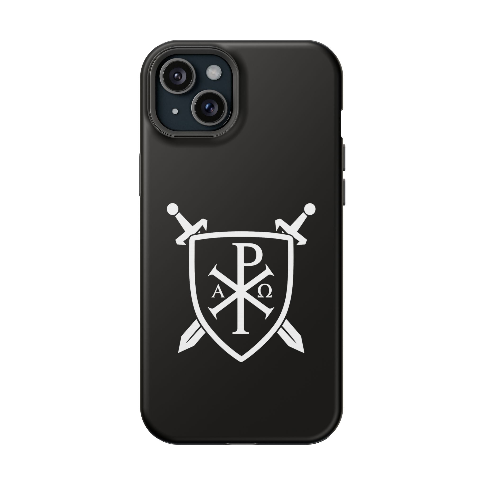 Swords and Shield Pi Chi Rho Graphic Design Magnetic Impact-Resistant Cases