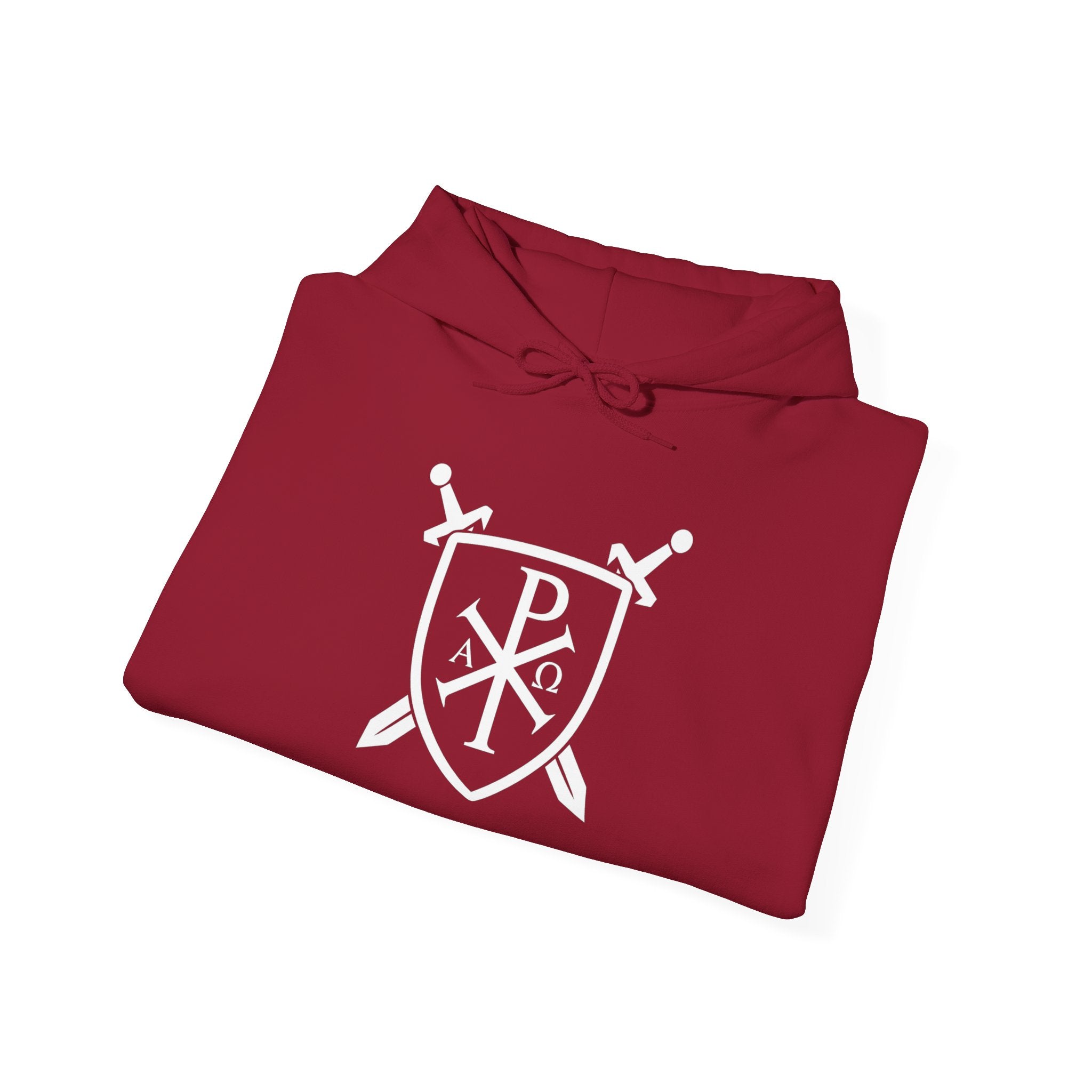 Pi Chi Rho Swords and Shield Crest Pull Over Hoodie Sweatshirt