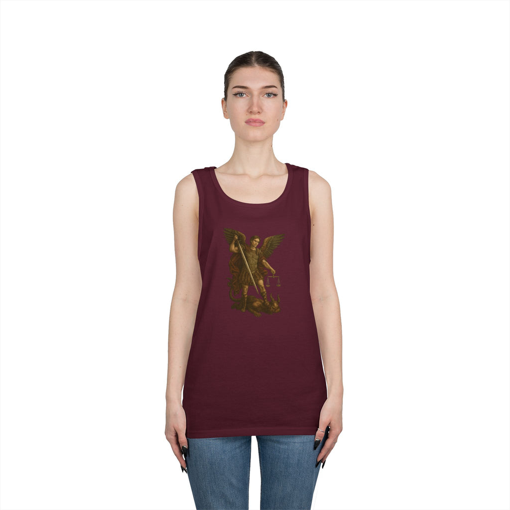 Michael The Arch Angel (No Text) Heavy Cotton Tank Top