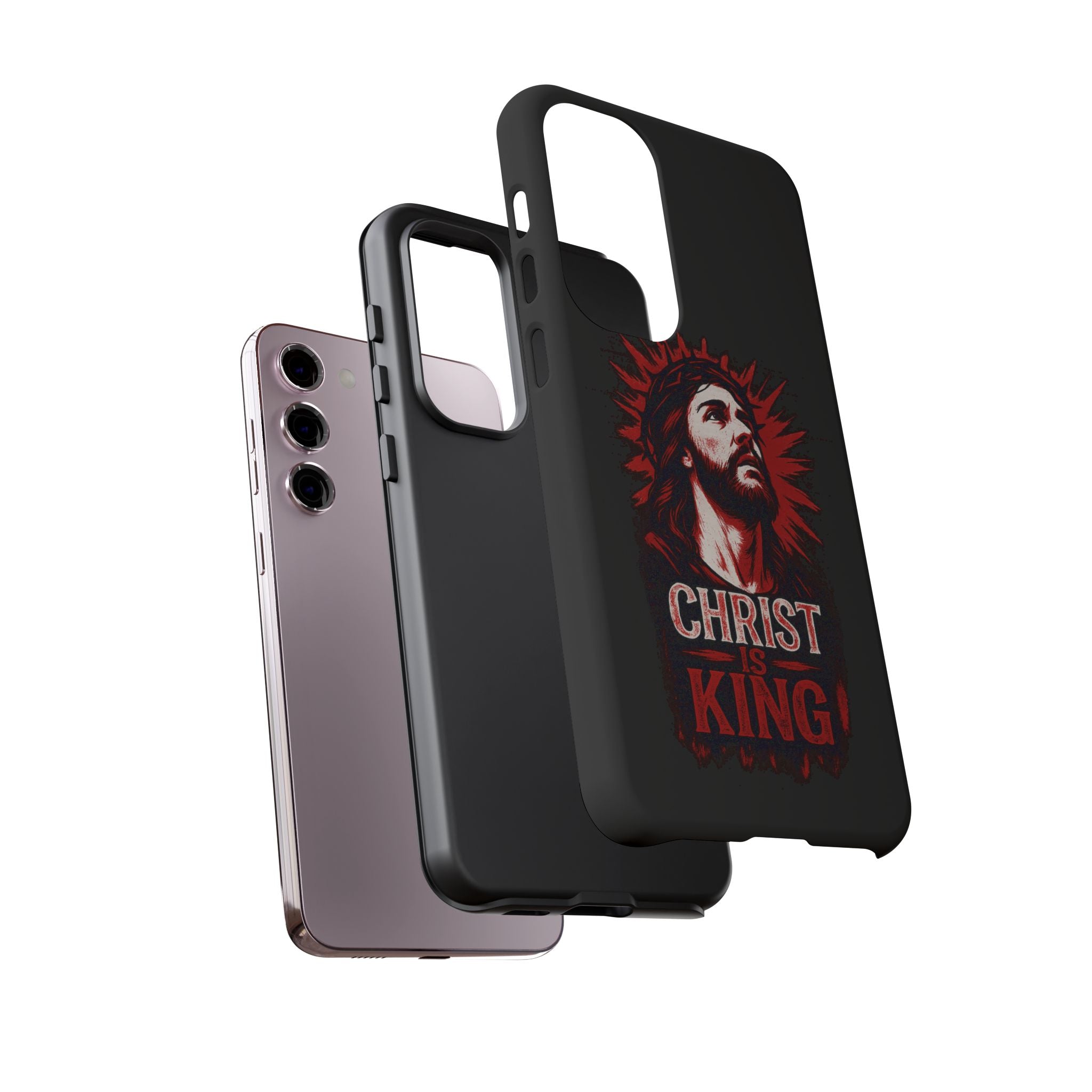 Christ is King Phone Case, Tough Phone Cover for Christian Faith