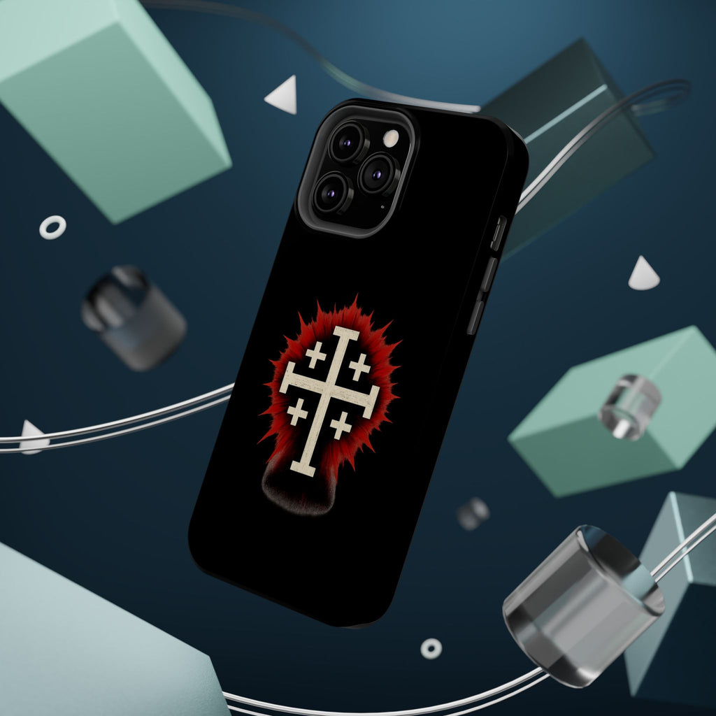 Cross Graphic Impact-Resistant Magnetic Phone Case