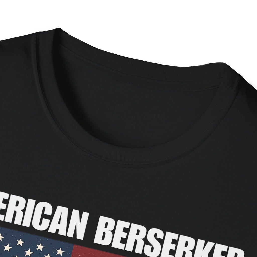 Bold American Berserker Graphic Softstyle Cotton T-Shirt